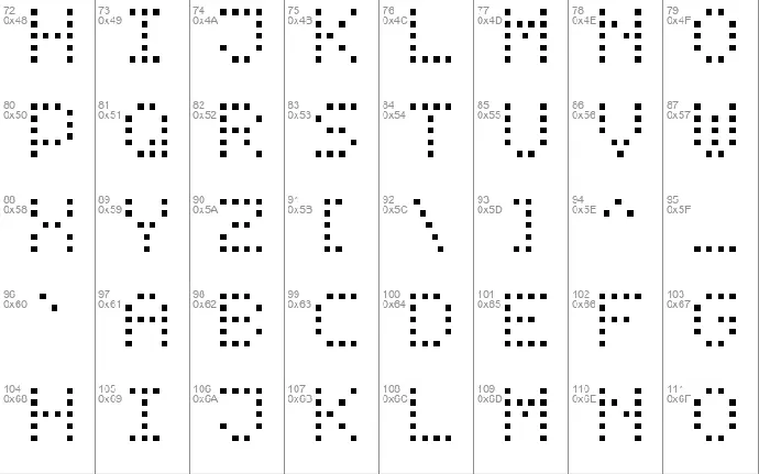 Dot Digital-7 font