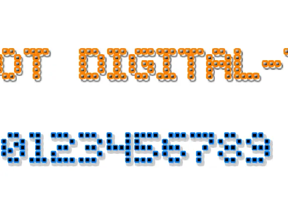 Dot Digital-7 font