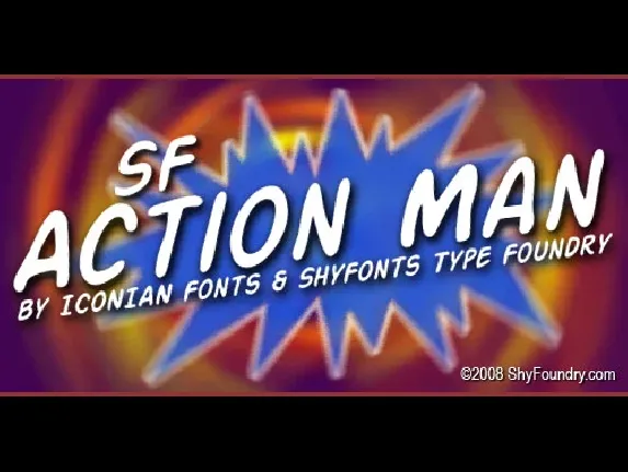 SF Action Man font