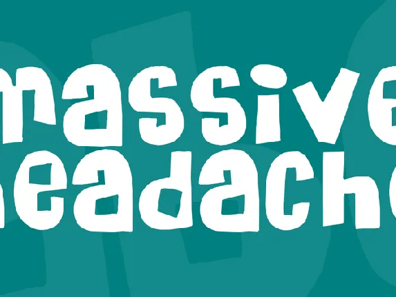 Massive Headache font