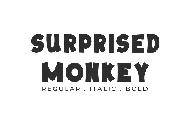 Surprisedmonkey font