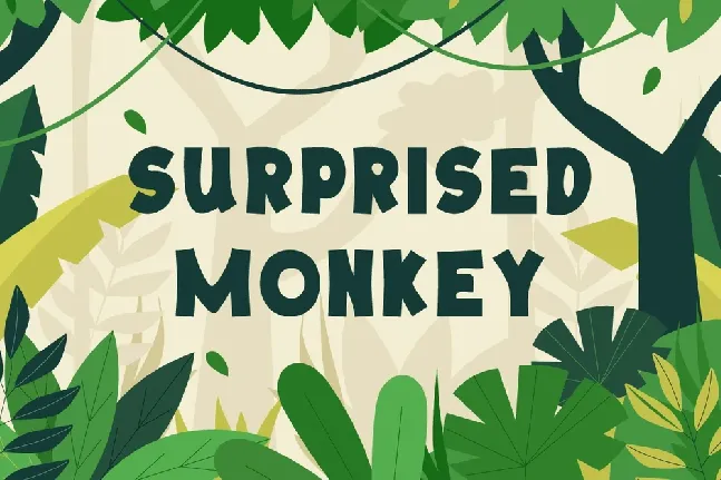 Surprisedmonkey font