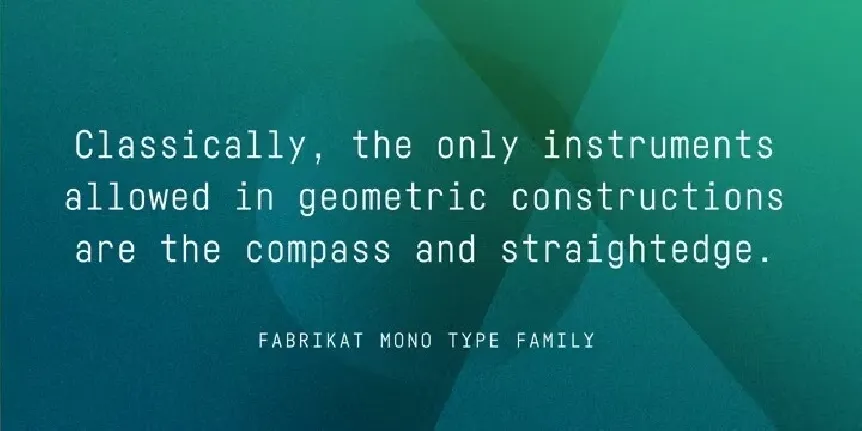 Fabrikat Mono Family font