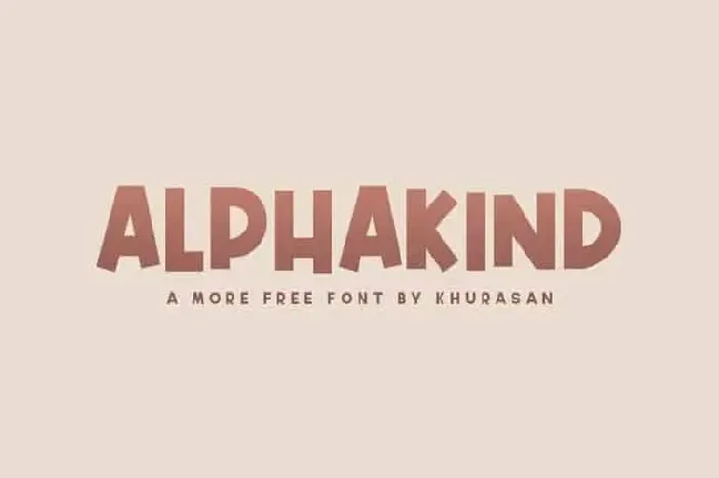 Alphakind Display font