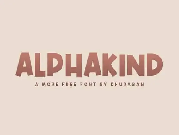 Alphakind Display font