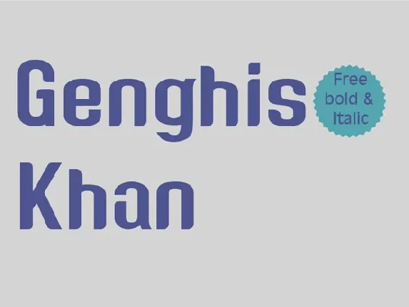 Genghis Khan font