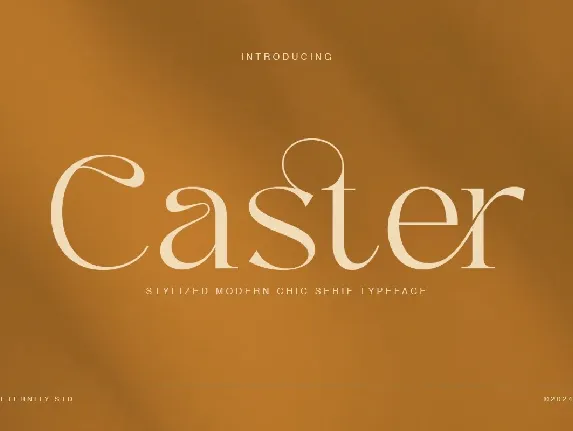 Caster font