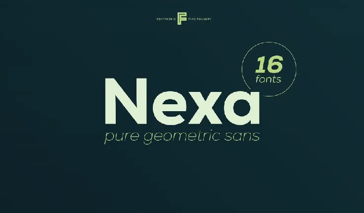 Nexa font