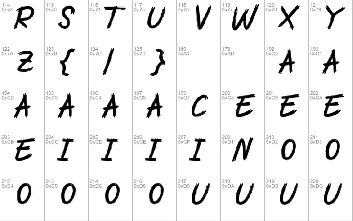 Grawust font