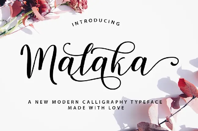 Malaka Script font