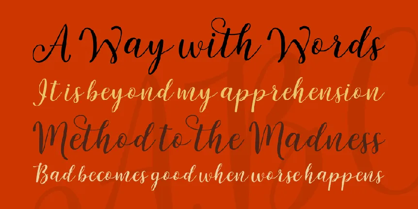 Malaka Script font