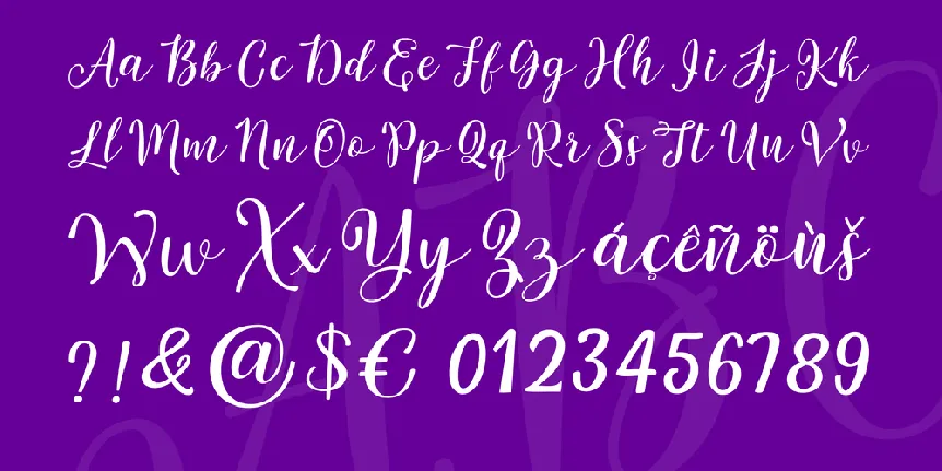 Malaka Script font