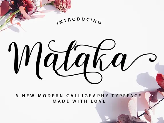 Malaka Script font