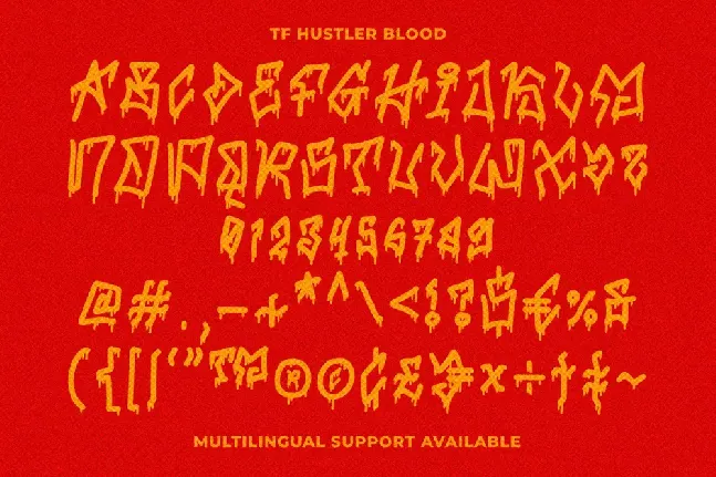 TF Hustler Blood DEMO font