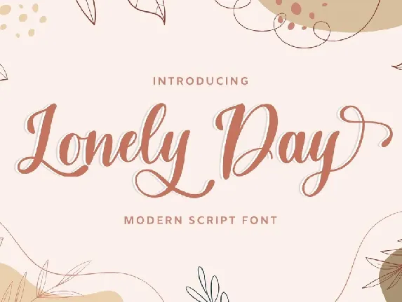 Lonely Day font