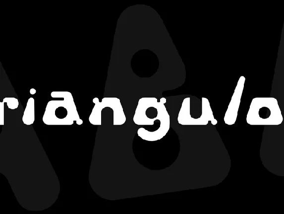 Triangulor font