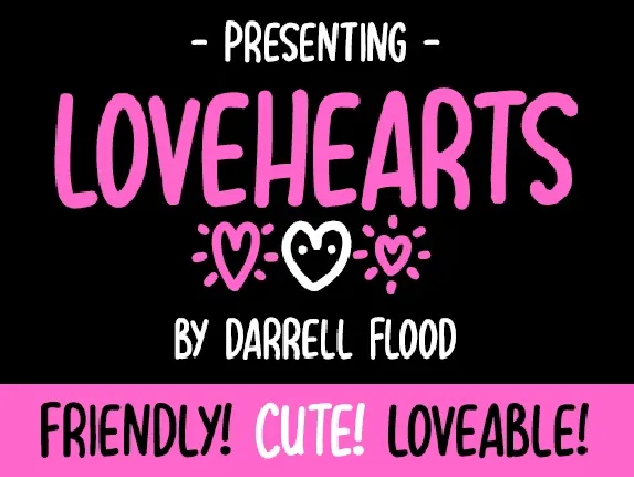 Lovehearts Family font