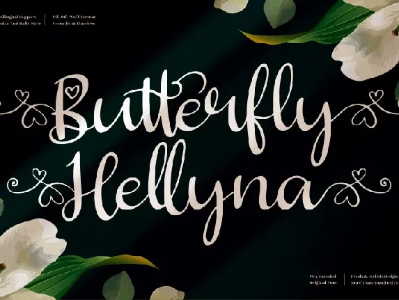 Butterfly Hellyna font