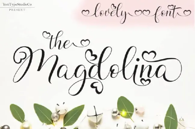 Magdolina Calligraphy font