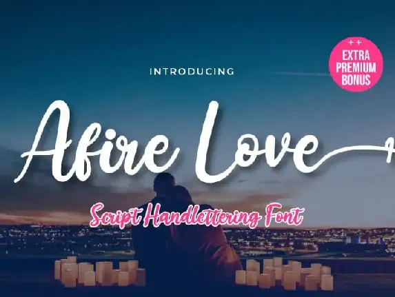 Afire Love Script font