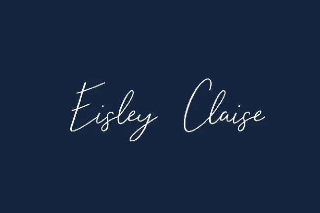 Eisley Claise font