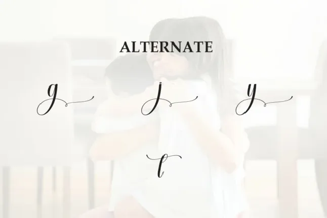 Hugtime Script font