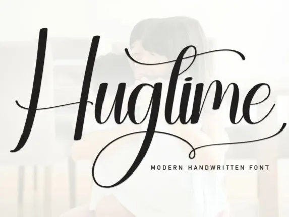 Hugtime Script font