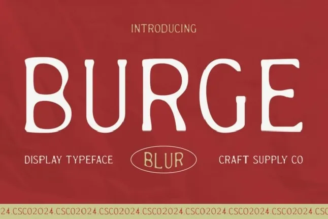 Burge Blur font