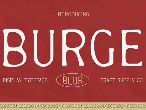 Burge Blur font