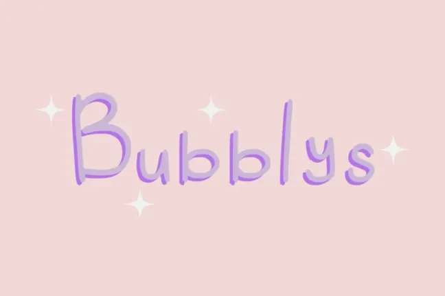 Bubblys font