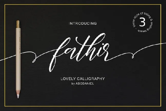 Fathir Script font