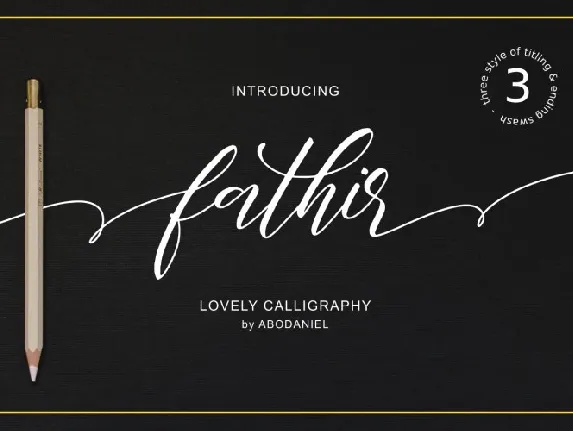 Fathir Script font