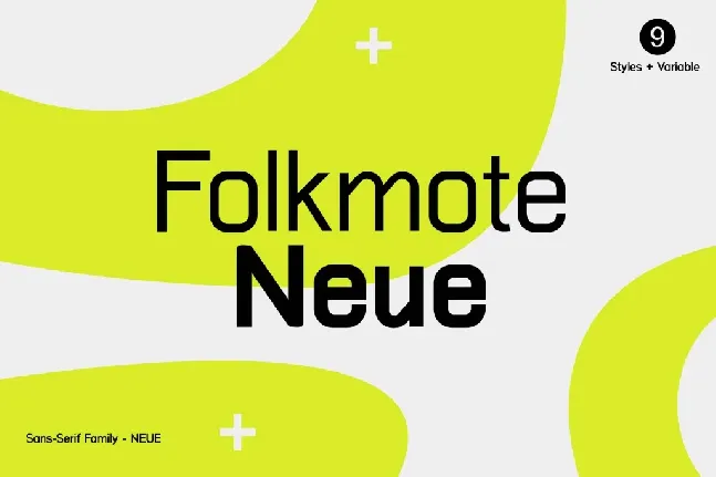 Folkmote Neue font