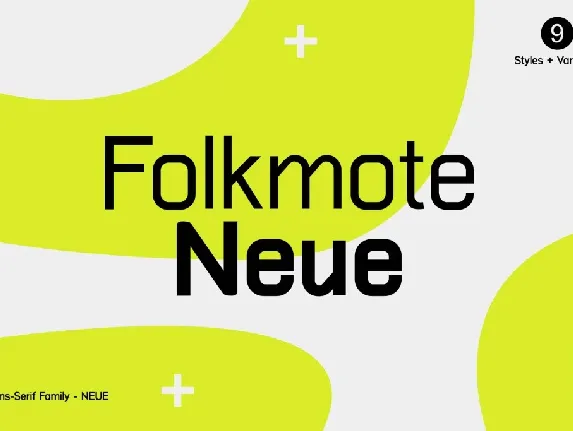 Folkmote Neue font