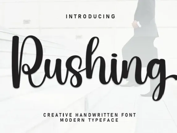 Rushing Calligraphy font