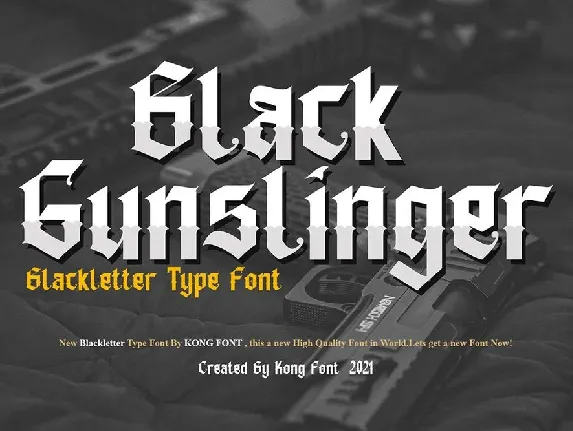 Black Gunslinger font