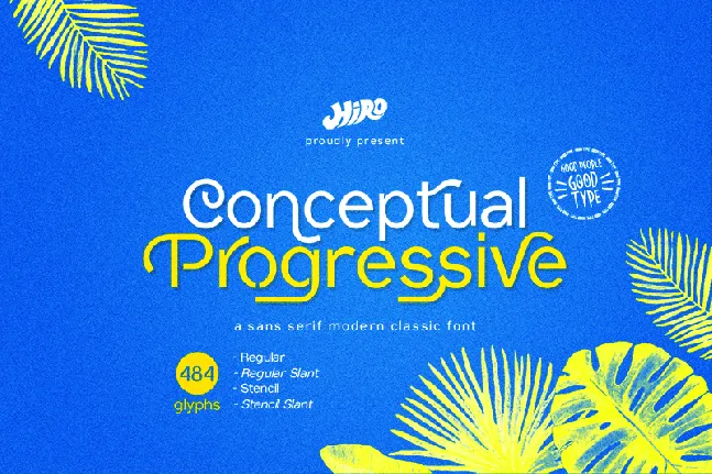 Conceptual Progressive font