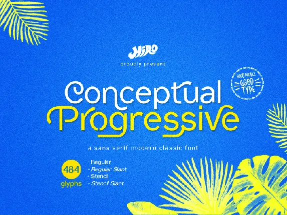 Conceptual Progressive font