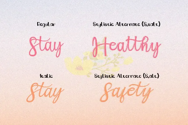 Stay Smile font