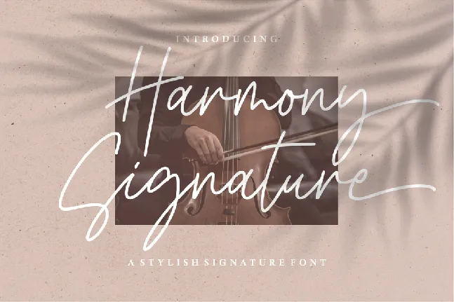 Harmony Signature font