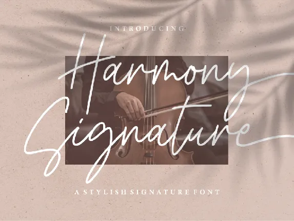 Harmony Signature font