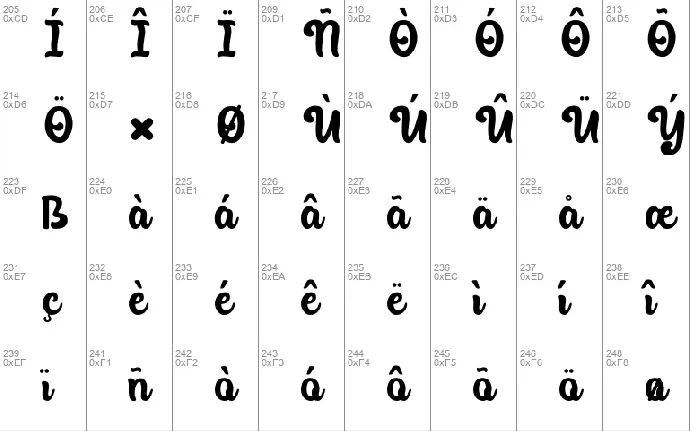 Anhay font