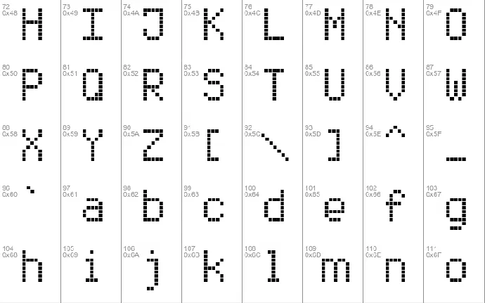 Enhanced LED Board-7 font