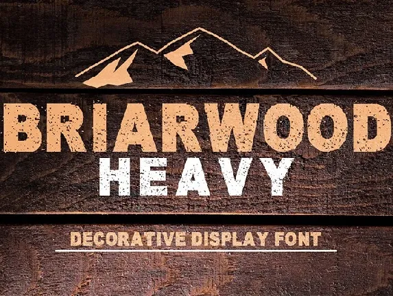 Briarwood Heavy font