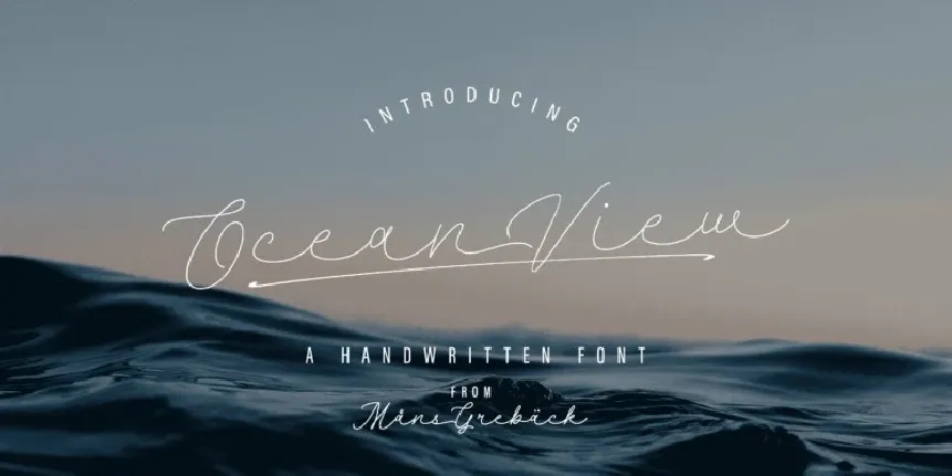 Ocean View font