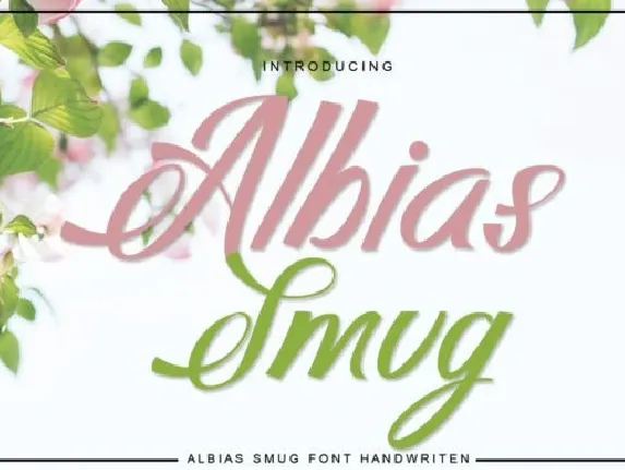 Albias Smug Script font