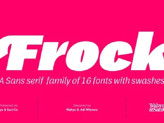 Frock Black font