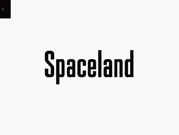 Spaceland font