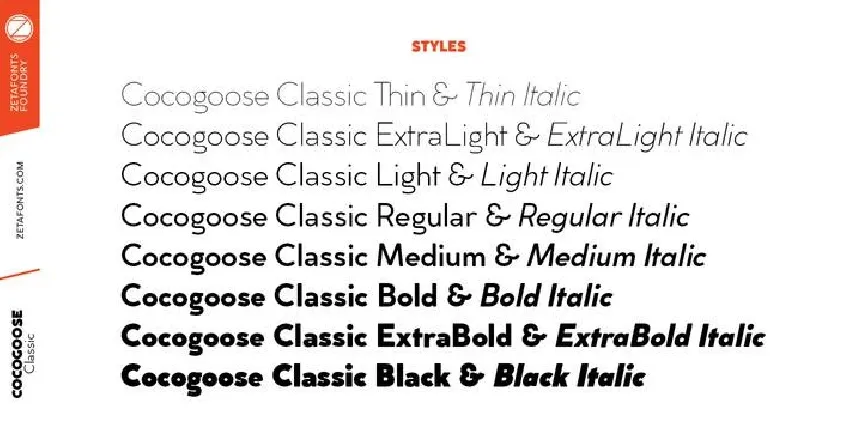 Cocogoose Classic Famly font