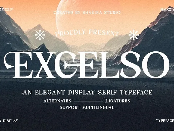 Excelso font